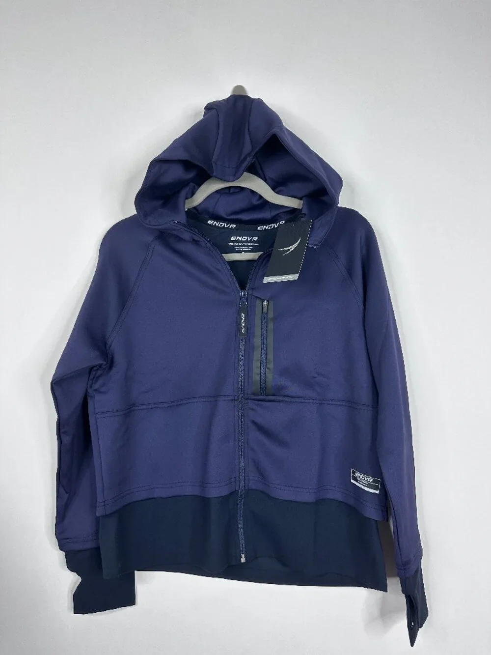 NWT Endeavor DRYFORCE® Double Layer Hoodie Jacket French Navy Small
